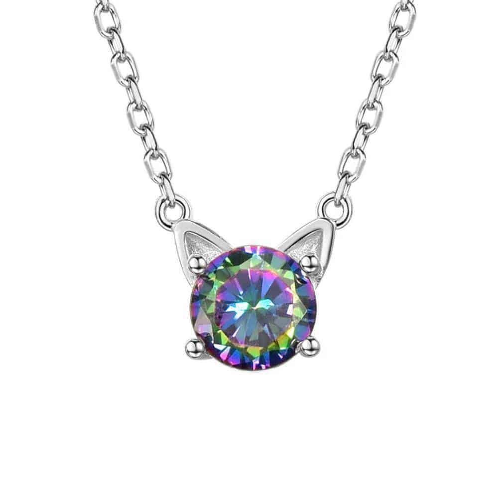 Pendentif Chat Fantaisie d'Argent