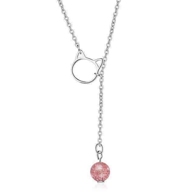 Pendentif Chat Femme Heureuse