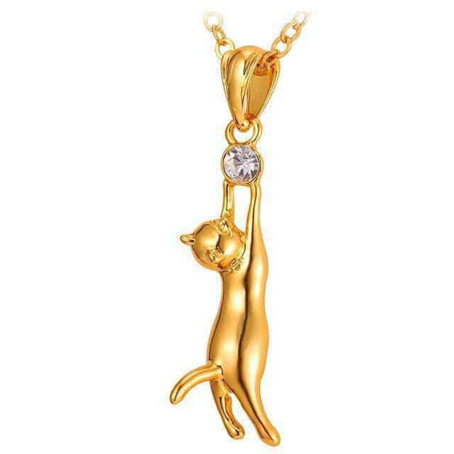 Pendentif Chat Mon Chaton d'Or