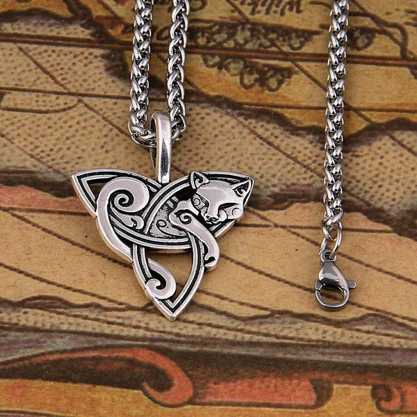Collier de Chat Celtique Viking