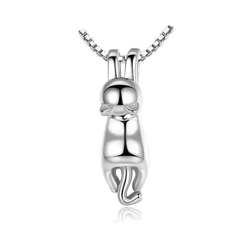 Pendentif Chat (Argent) Avec Toi pour Toujours