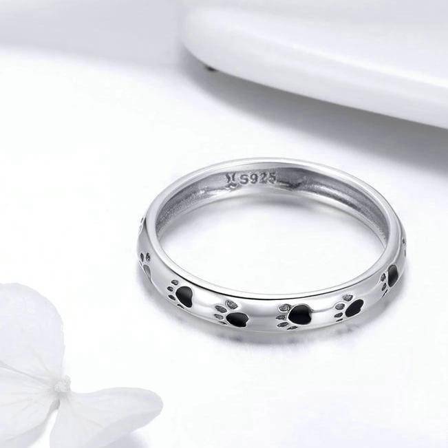 Bague Chat Brillantes Petites Pattes