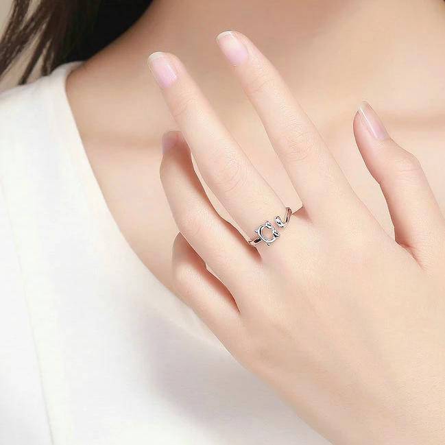 Bague Chat Femme adorable