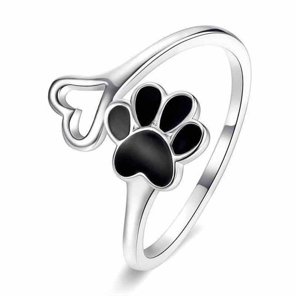 Bague Chat Femme et Petite Patte