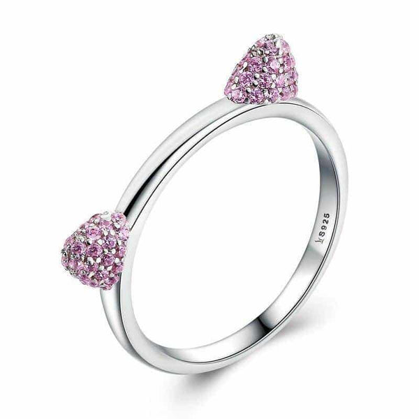 Bague Chat Oreilles & Diamants