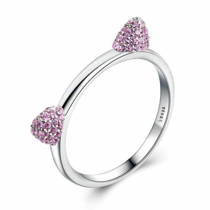 Bague Chat Oreilles & Diamants