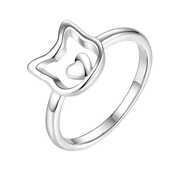 Bague Tête de Chat Adorable