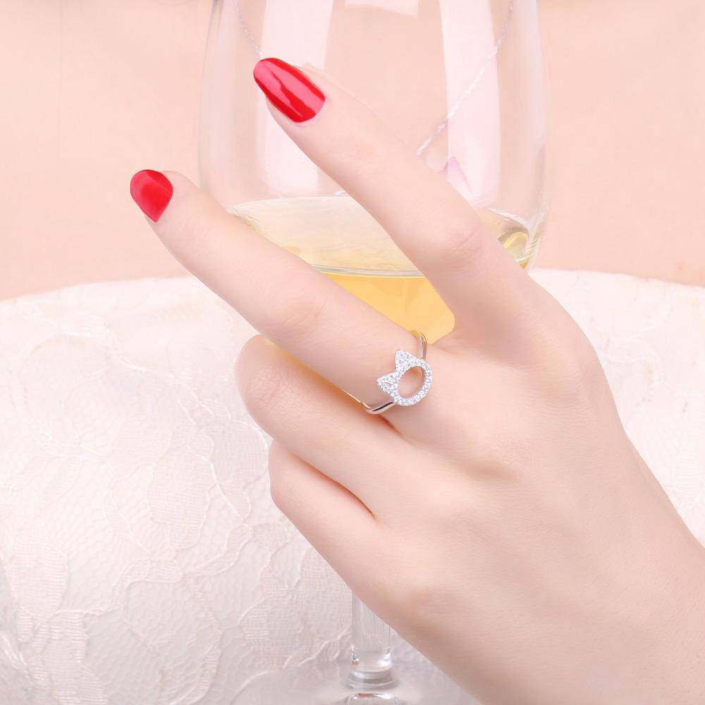 Bague Tête de Chat Bijoux Magique