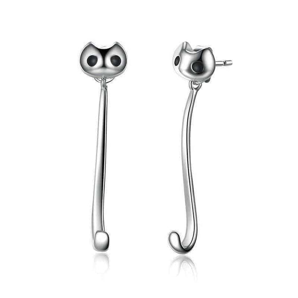 Boucles d’Oreilles Chat Adorables Pendantes
