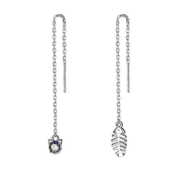 Boucles d’Oreilles Chat Partie de Plaisir