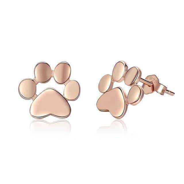 Boucles d'Oreilles Chat Pattes d'Argent