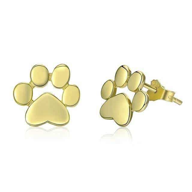 Boucles d'Oreilles Chat Pattes d'Argent