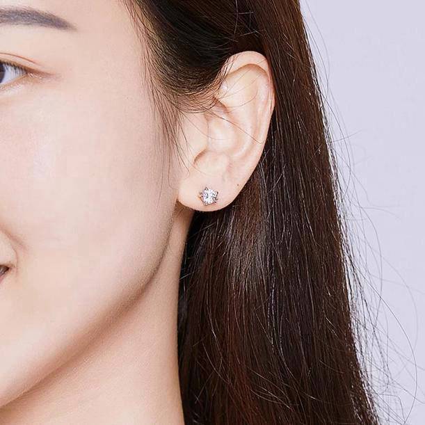 Boucles d’Oreilles Chat Têtes Scintillantes