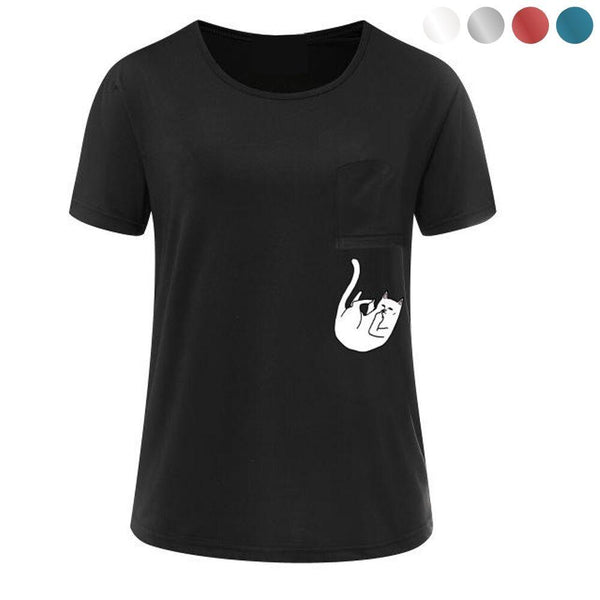T-Shirt Chat Doigt qui Tue