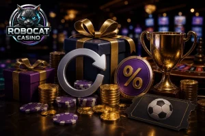 Promotions Robocat casino : reload, cashback, tournois et free bets