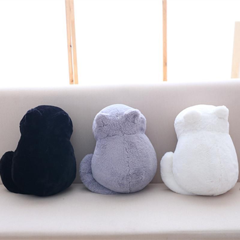 3 Peluche Coussin Chat