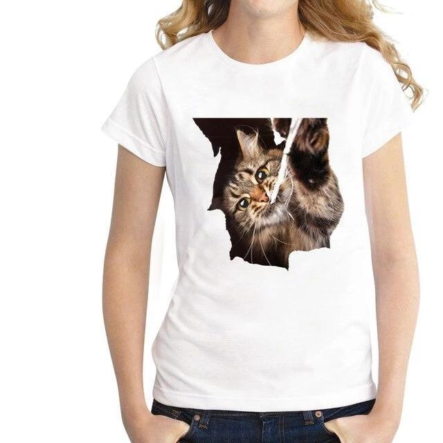 T-Shirt Chat Je Mords