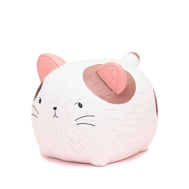 Tirelire Chat Marron & Rose